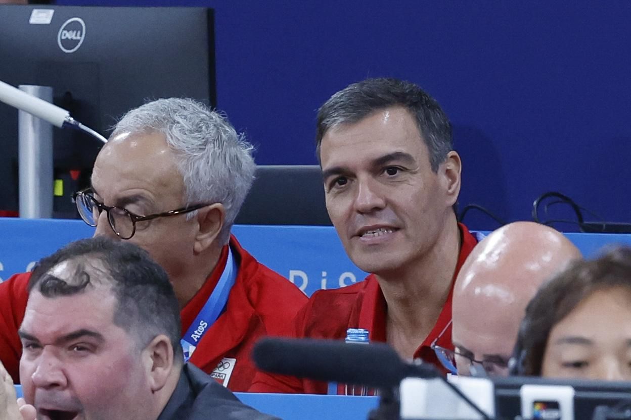 Pedro Sánchez asiste a la competición de judo en París