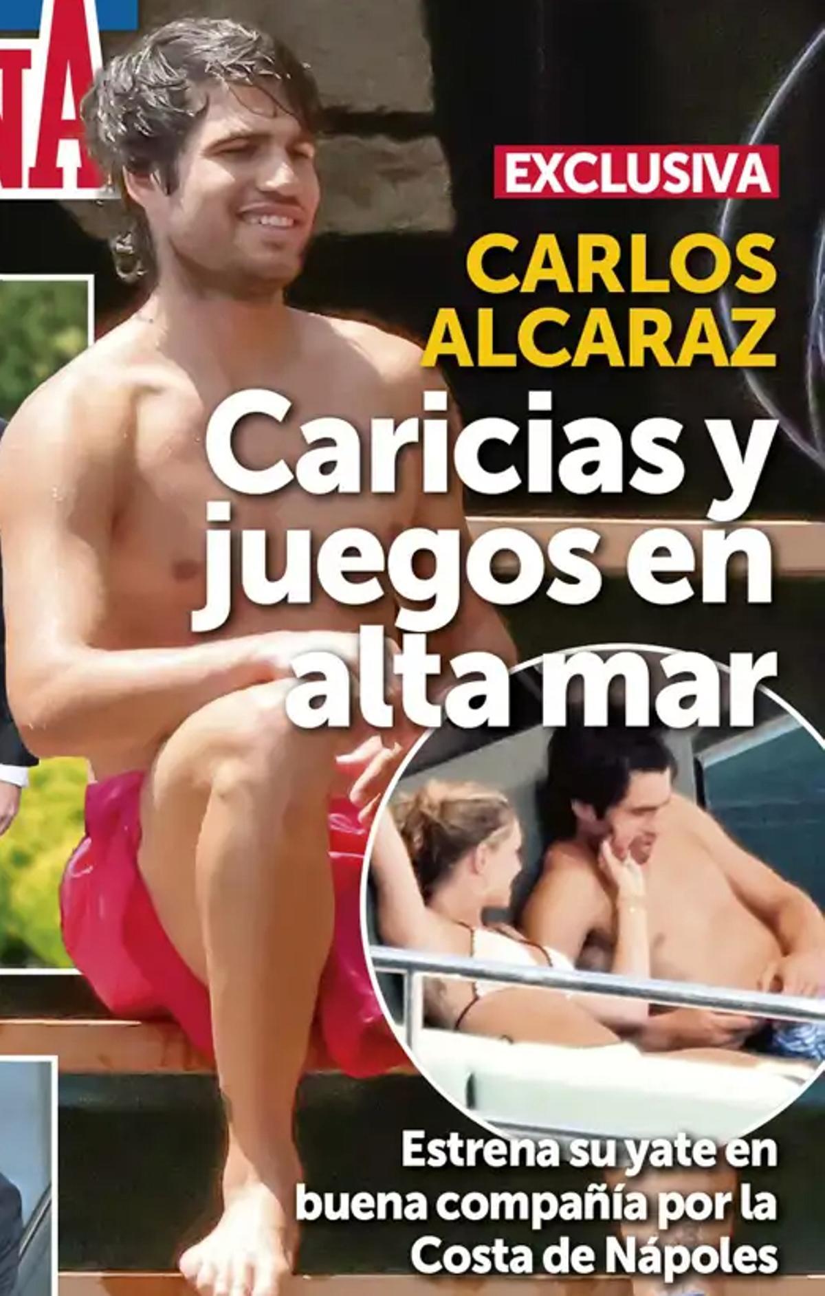 Alcaraz, pillado con una mujer