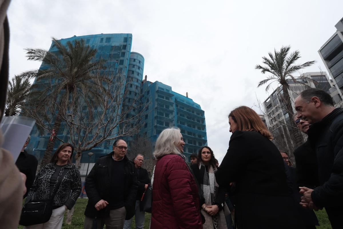 Acto de conmemoración del incendio de Campanar en su aniversario