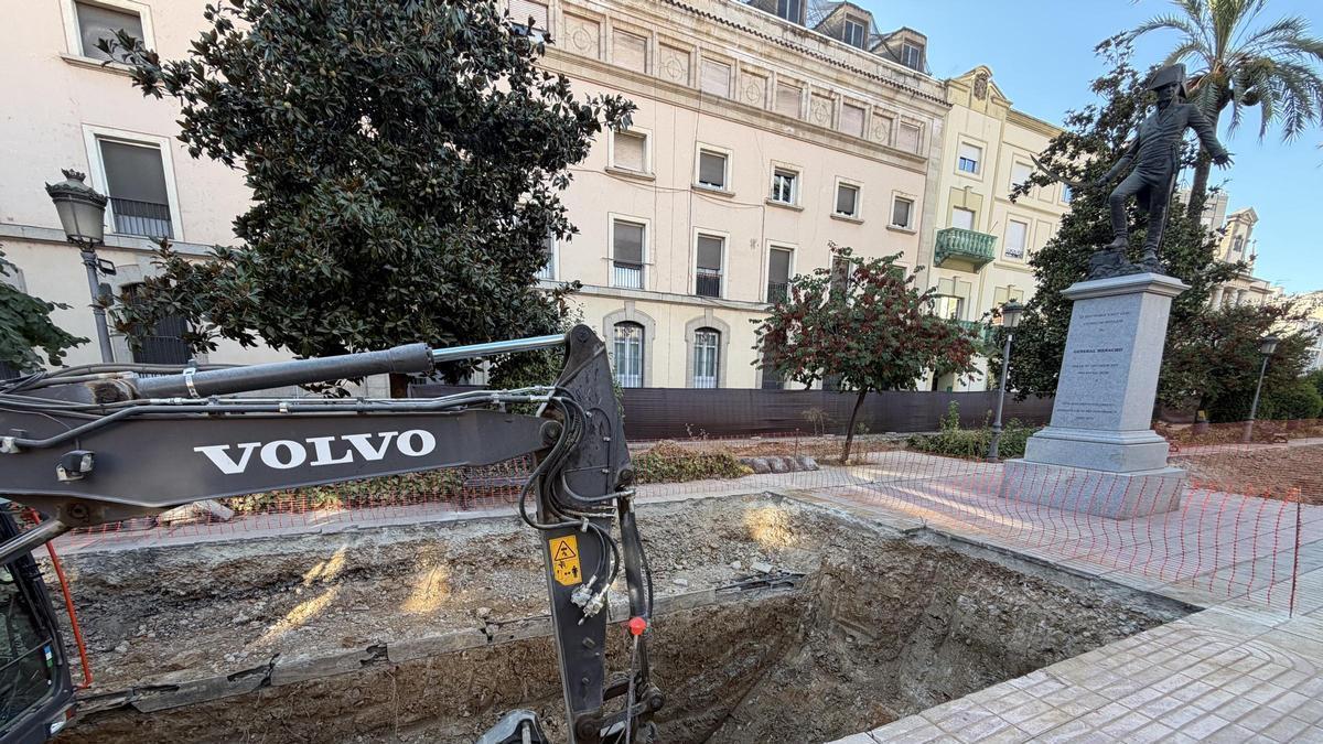Excavaciones en la avenida de Huelva.