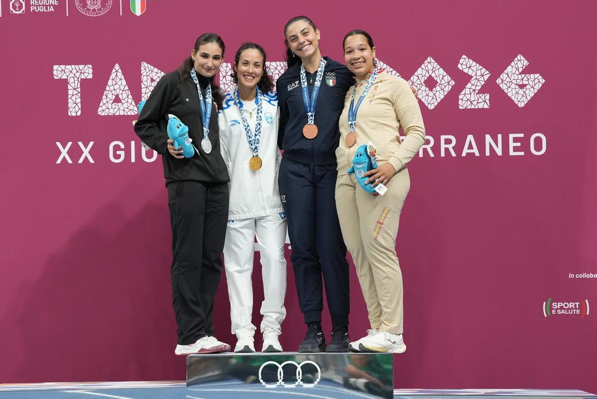 Ariadna Tucker cierra la competición de esgrima con un nuevo bronce.
