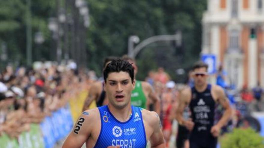 Antonio Serrat, durante la prueba de la Copa del Mundo de Madrid. / V. Lerena