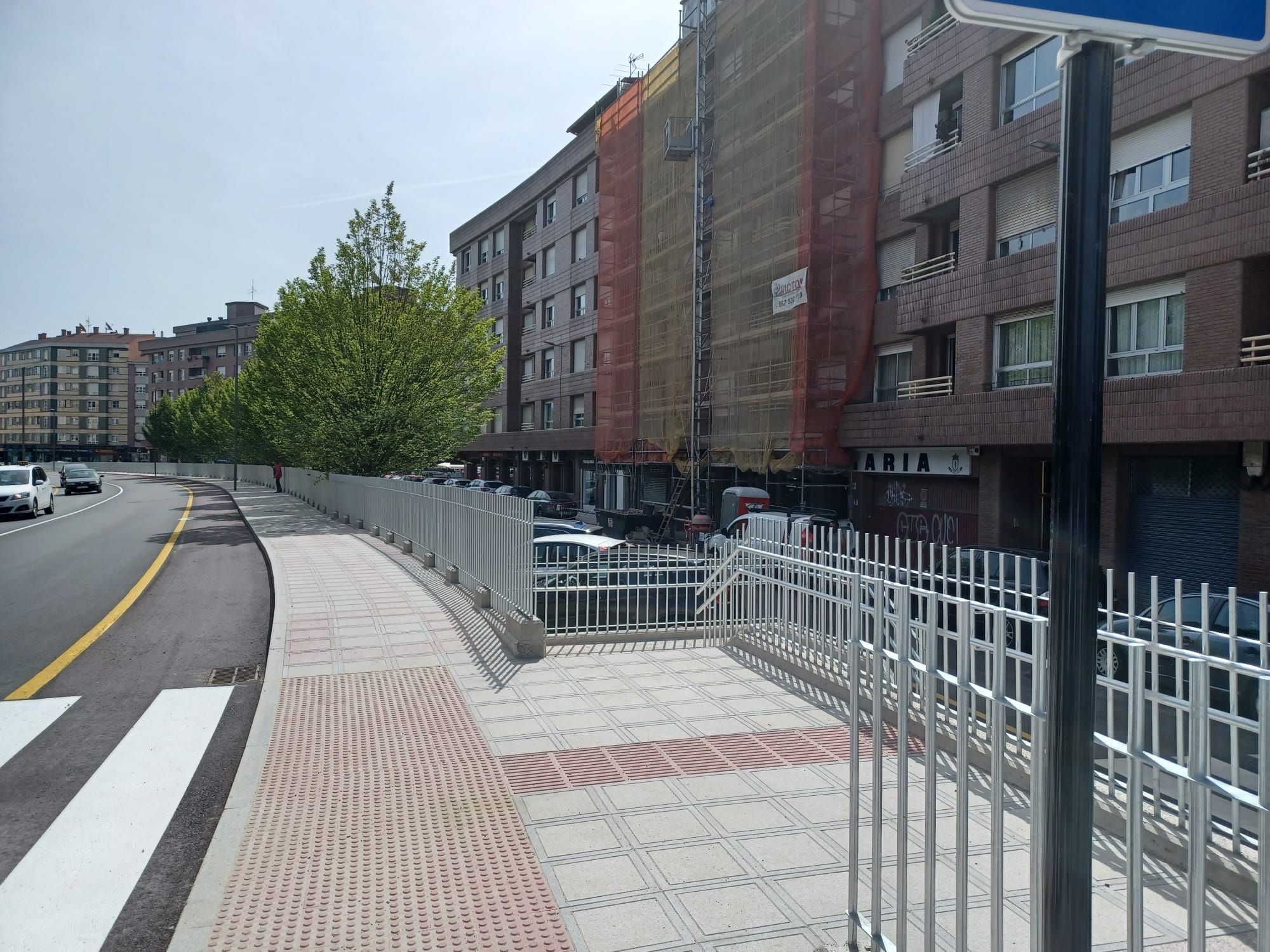 Así va la obra de los nuevos accesos a la Pola, a punto de finalizarse