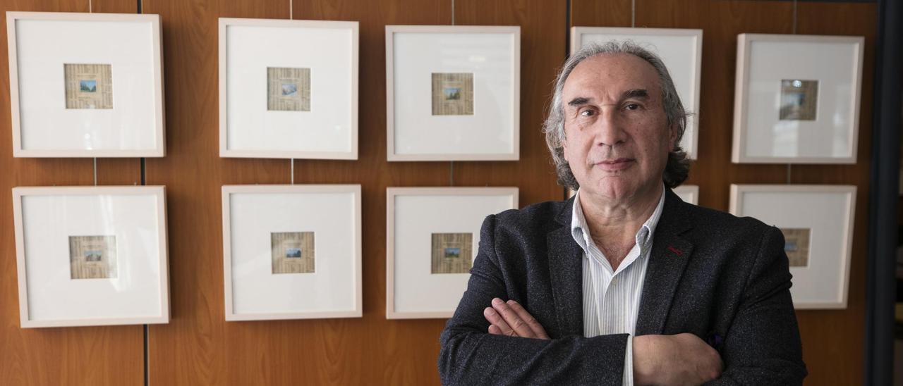 El conseller de Educación, Martí March, minutos antes de la entrevista con este diario.