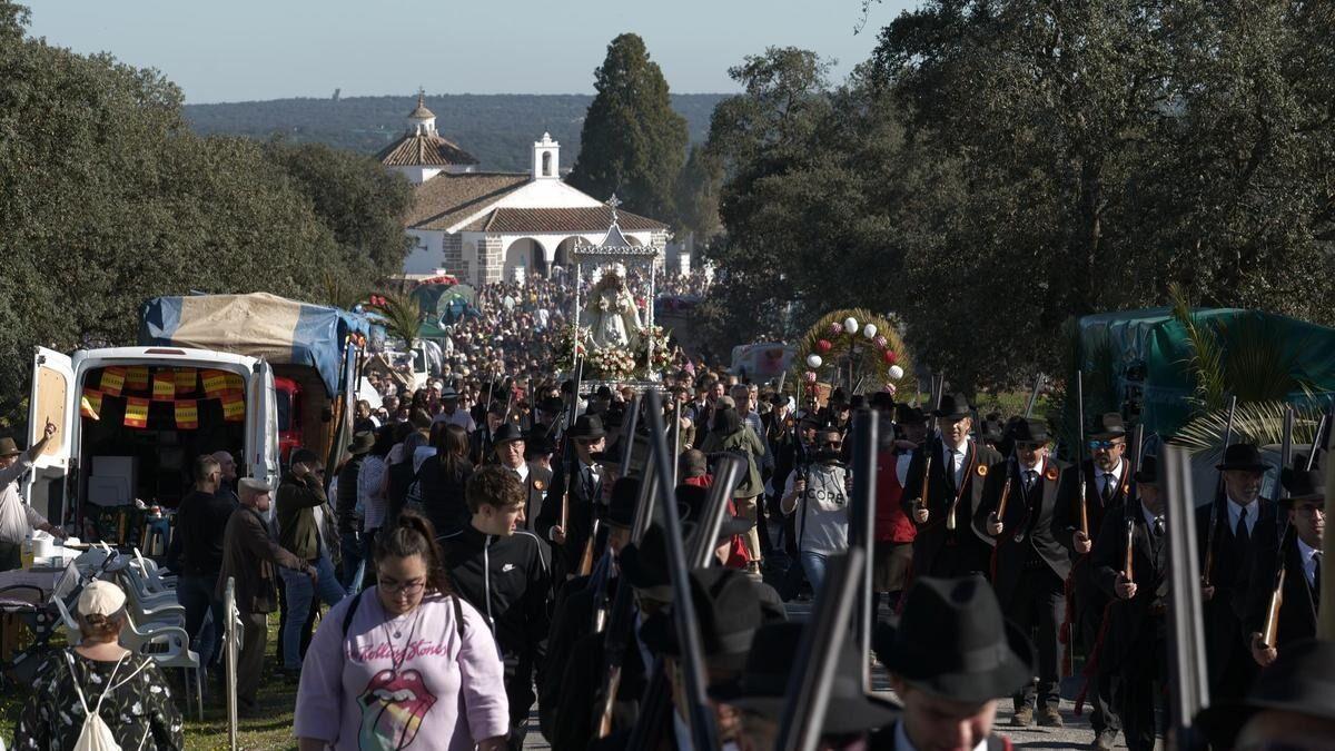 La romería de la Virgen de Luna de Pozoblanco, en una imagen de archivo.