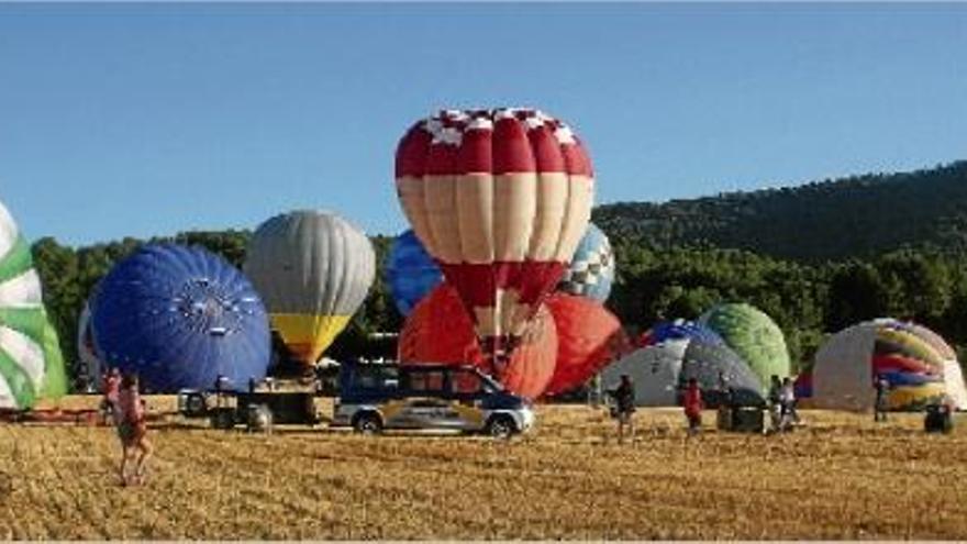 Els globus de l&#039;European Balloon Festival en la sortida d&#039;ahir a l&#039;Espelt