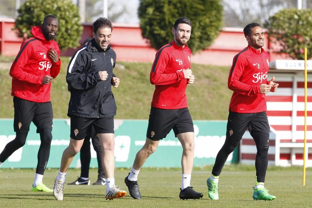 Entrenamiento del Sporting 27/03/2017