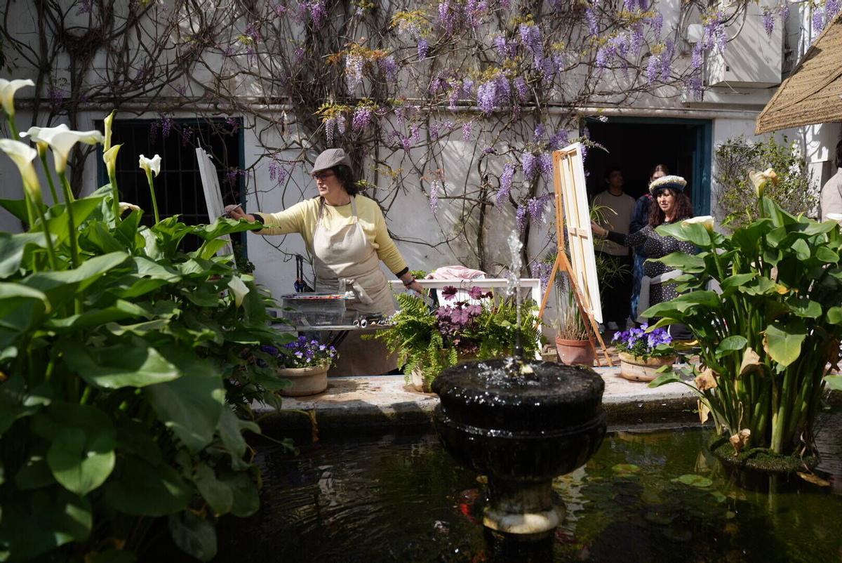 Concurso de pintura rápida Patios de Córdoba en el Palacio de Viana