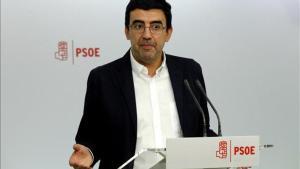 El portavoz de la gestora del PSOE, Mario Jiménez.