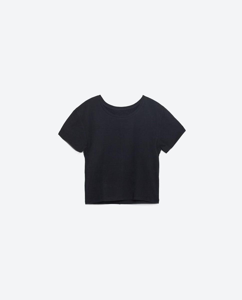 Camiseta algodón orgánica, Zara (5,95€)