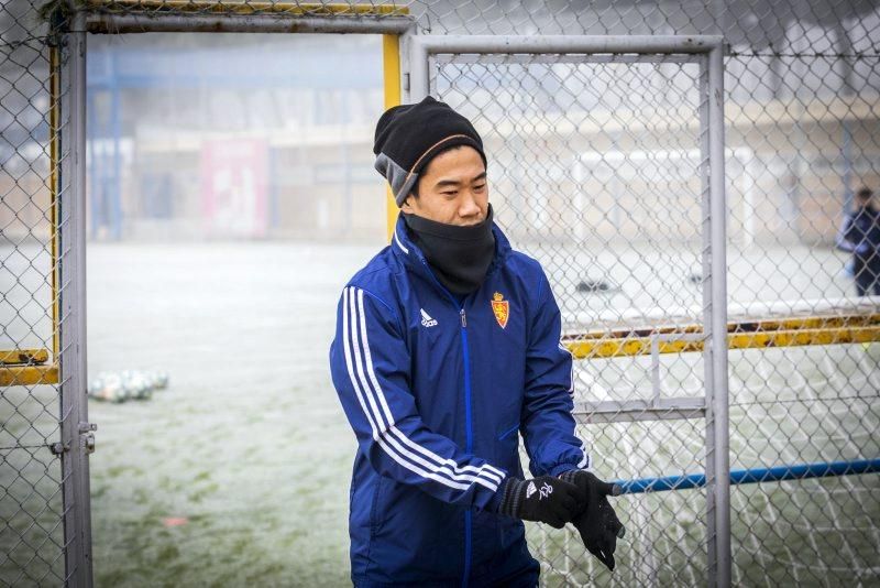 Entrenamiento del 13 de enero del Real Zaragoza