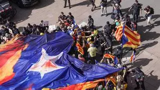 Protestas en Montserrat por la visita de los Reyes de España
