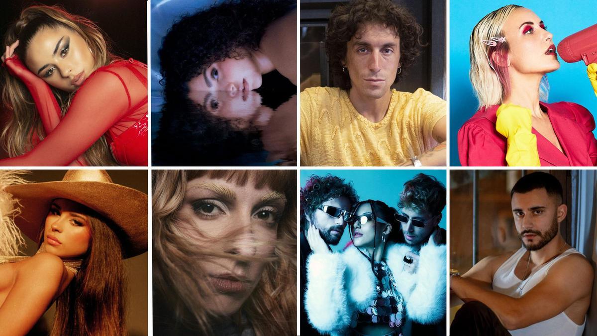 Daniela Blasco, Chica Sobresalto y Kuve, entre las participantes del Benidorm Fest 2025.