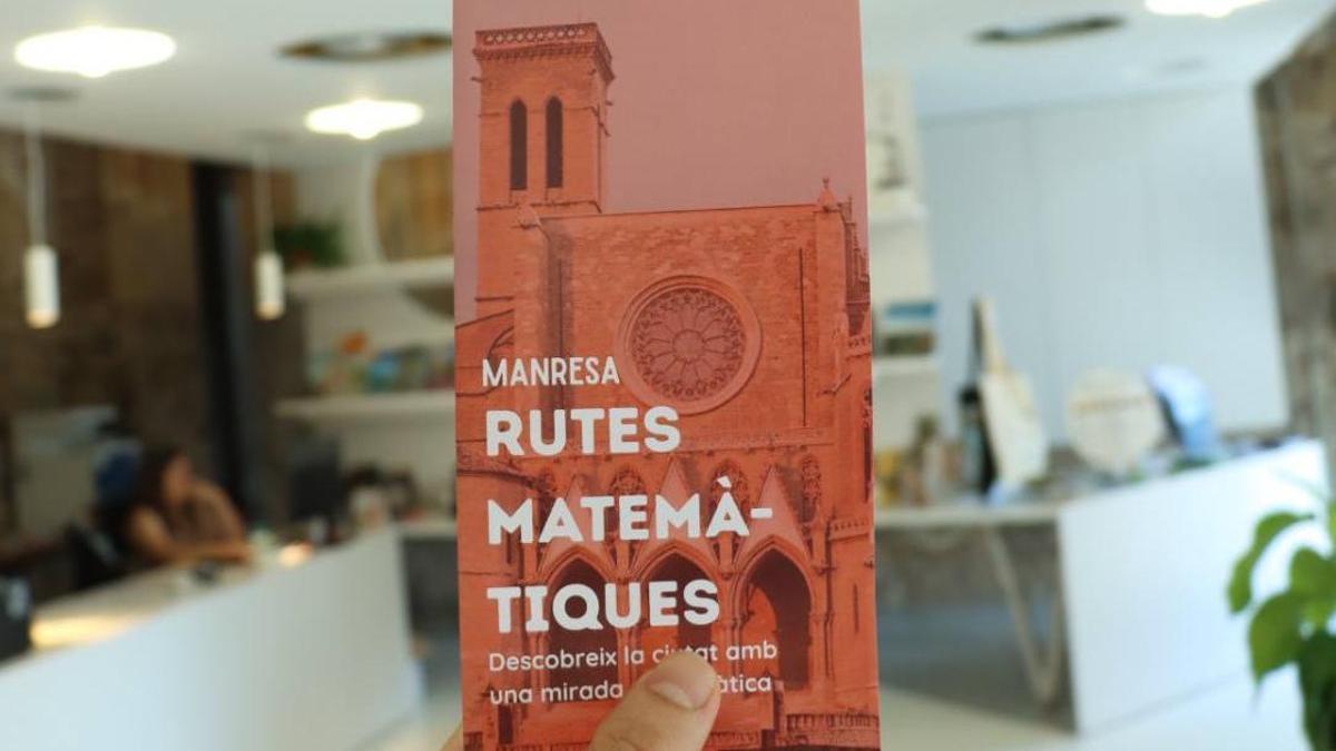 El full informatiu que es pot trobar a l'Oficina de Turisme de Manresa