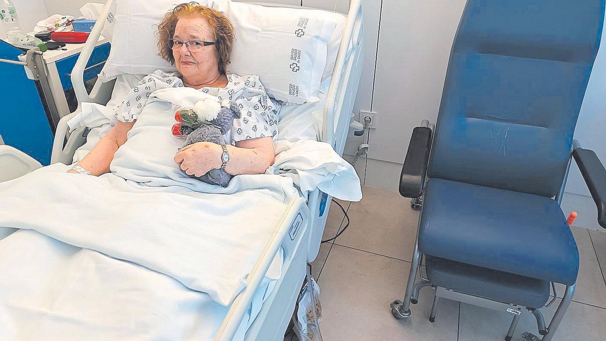 Carmen, en el hospital