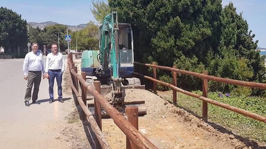 Los trabajos en el Sendero Litoral ya han comenzado.