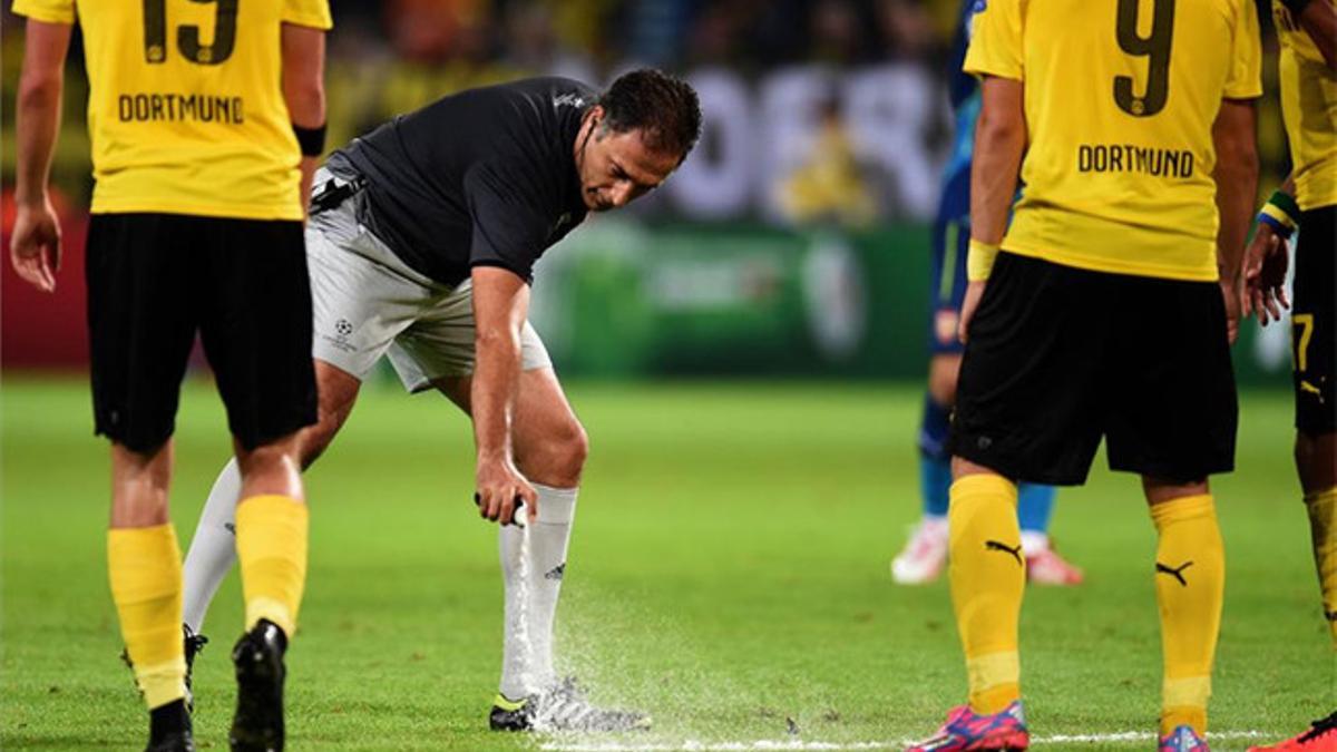 La UEFA defiende el uso de 'su' spray