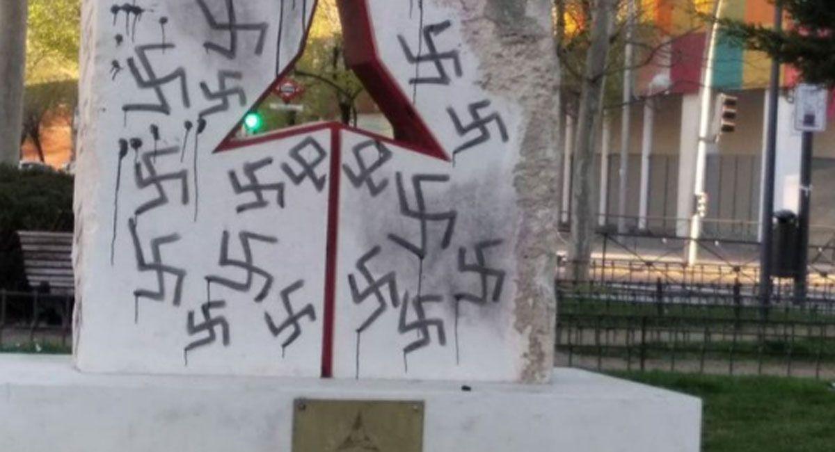 Vandalizado un monumento a las Brigadas Internacionales en Madrid
