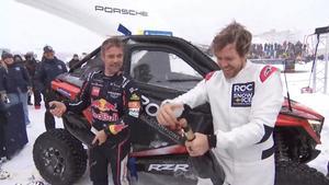 Loeb y Vettel, tras la final de la Race of Champions