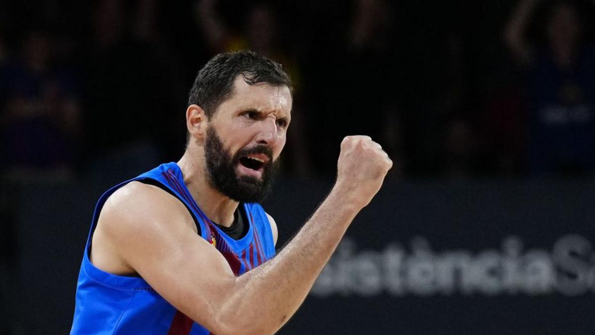 Mirotic, eufòric després d’una cistella. | EFE