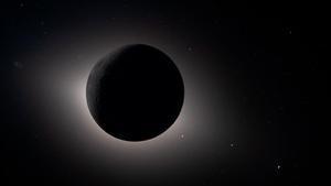 Momento en el que la Luna eclipsa el Sol