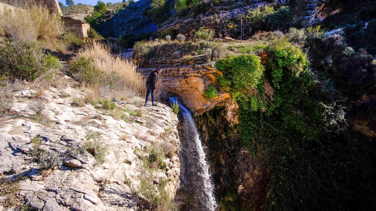 El salto de agua de Puça ofrece en primavera su mayor caudal.