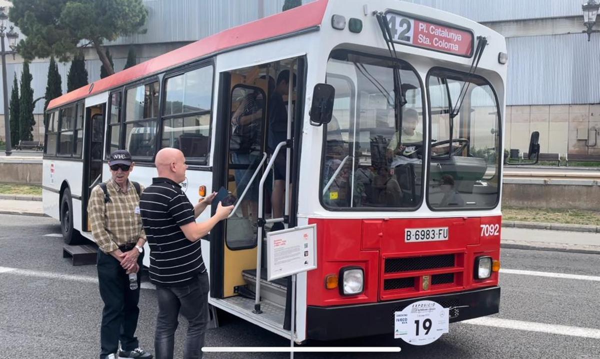 Exposición de autobuses clásicos de BArcelona