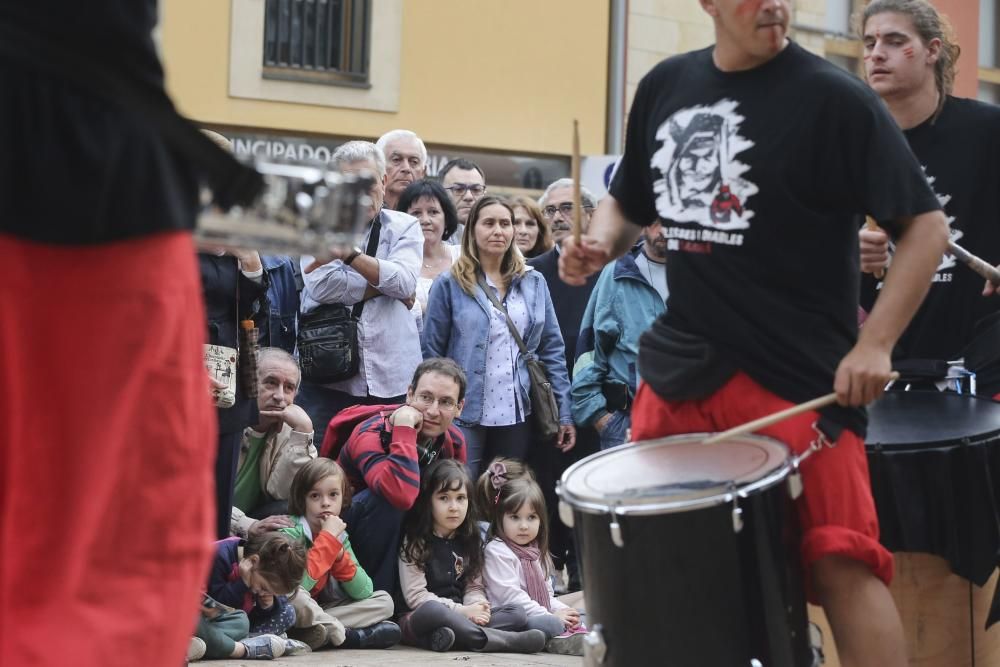 Los "correfocs" de Sarriá en Oviedo