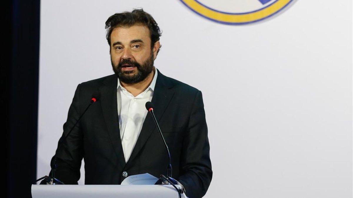 Jose Ángel Sánchez en un evento del Madrid