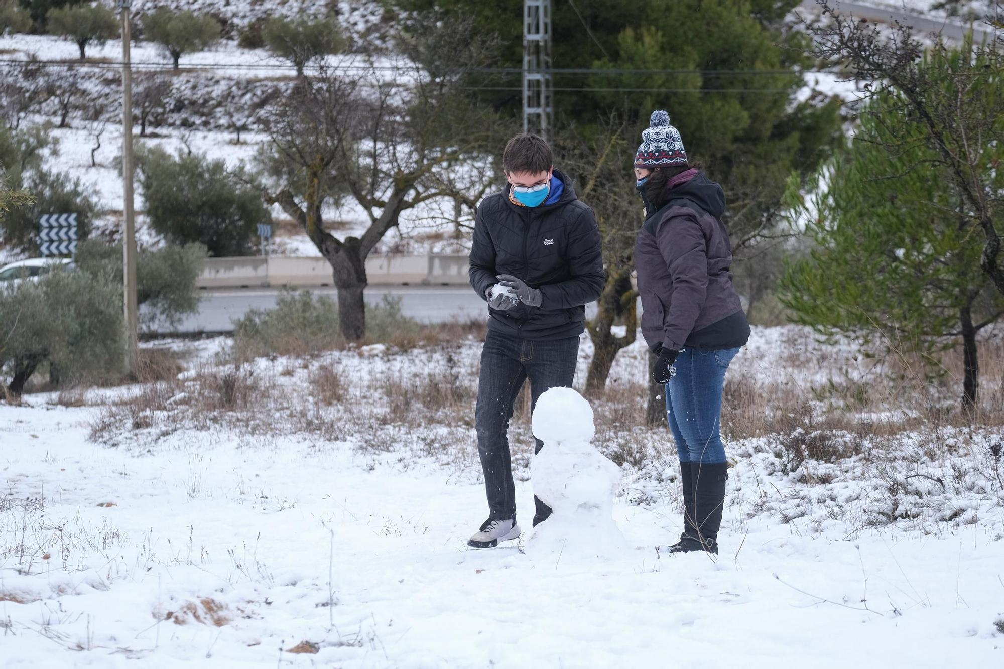 Nevada en el Alto Vinalopó