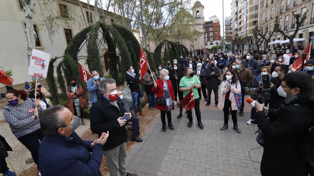 Un momento de la protesta