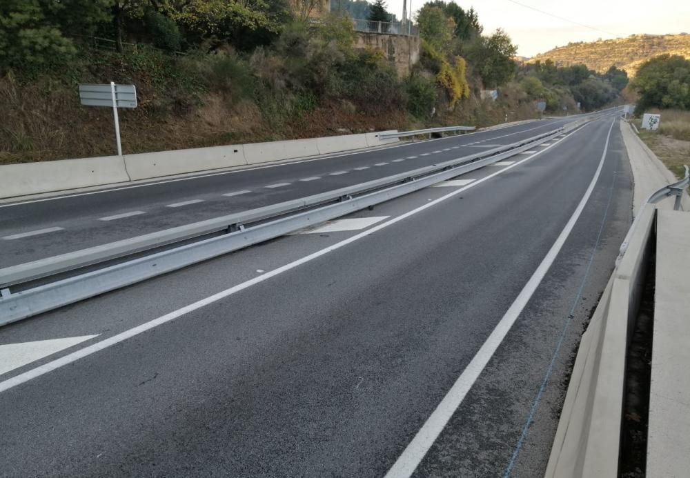 Recta dels Comtals buida, en una hora que seria d’operació tornada |