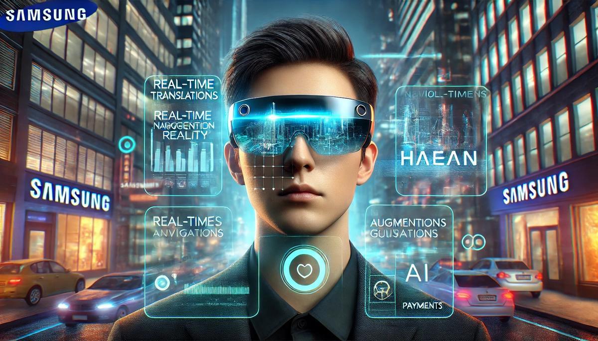 Recreación artísitca de las gafas inteligentes Haean.