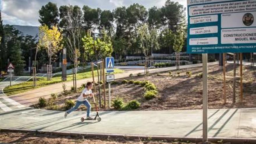 Imagen de la zona renovada del parque de El Romeral.