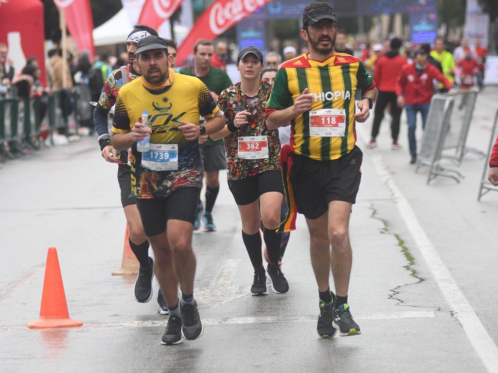 Llegada y podios de la 10k, la media maratón y la maratón de Murcia (I)