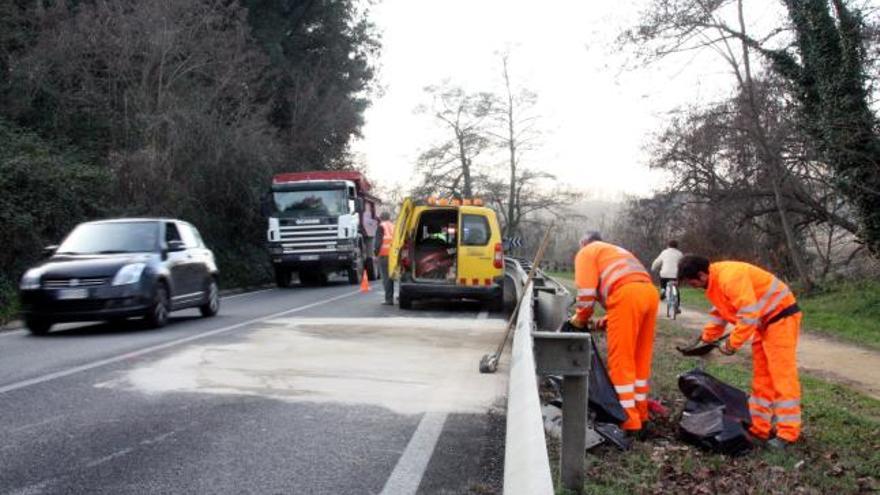 L&#039;accident on va morir una jove de Bescanó aquest gener va tenir lloc a l&#039;alçada de la Pilastra, als revolts que hi ha entre Salt i Bescanó