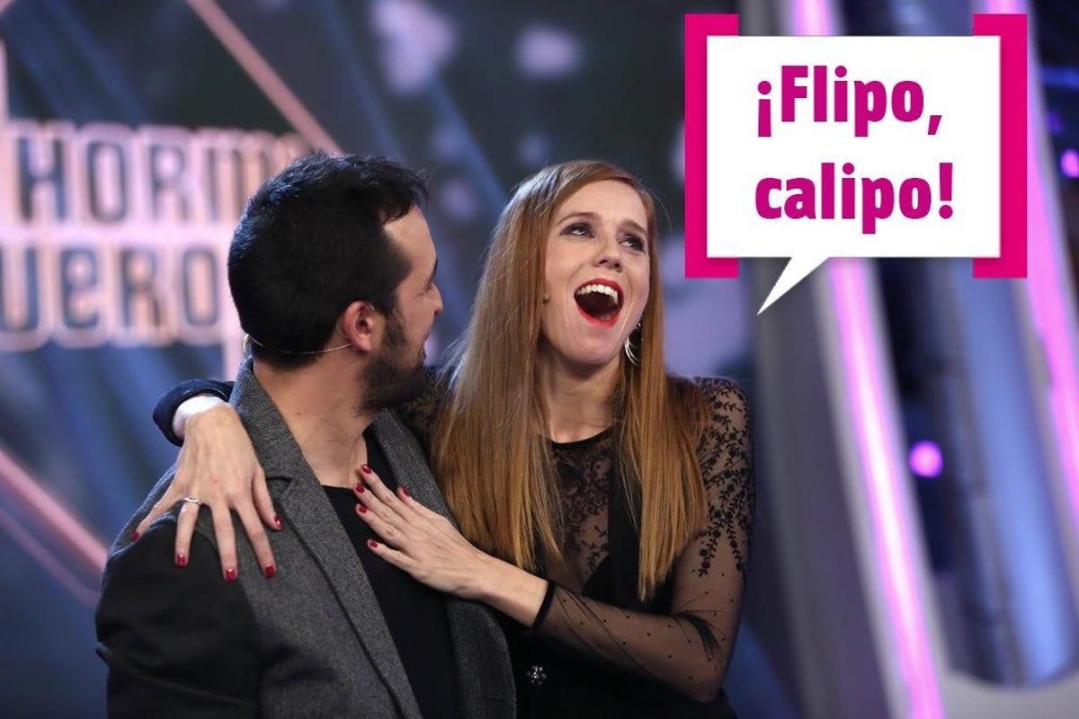 Maria Castro flipando al ver a su novio en el Hormiguero
