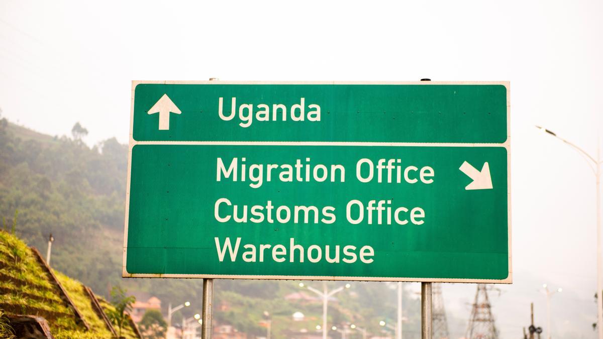 Frontera entre Uganda y Ruanda