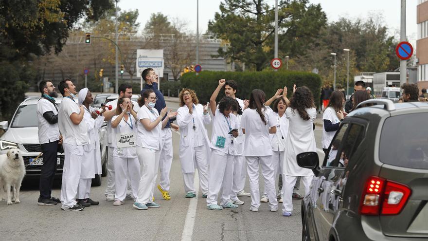 Menys seguiment en el segon dia de vaga de sanitaris