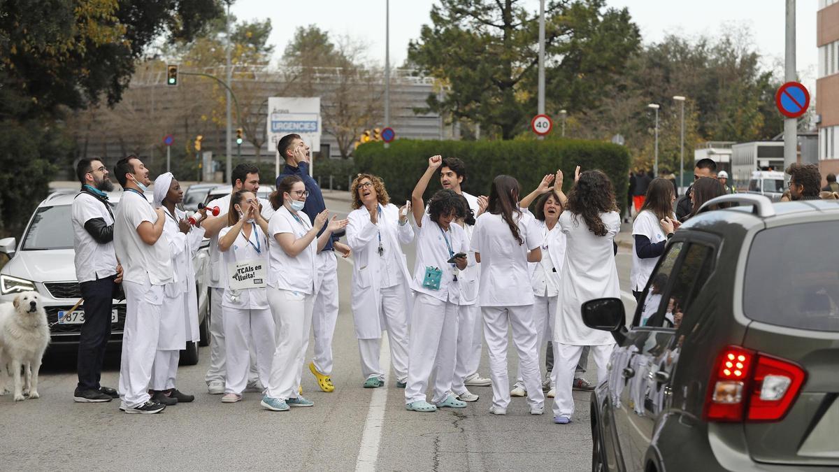 Menys seguiment en el segon dia de vaga de sanitaris