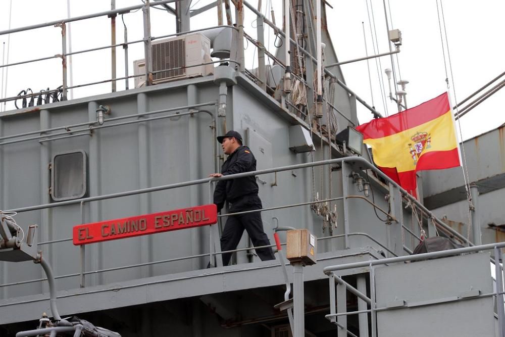 Salida del buque Camino Español hacia Libia desde Cartagena