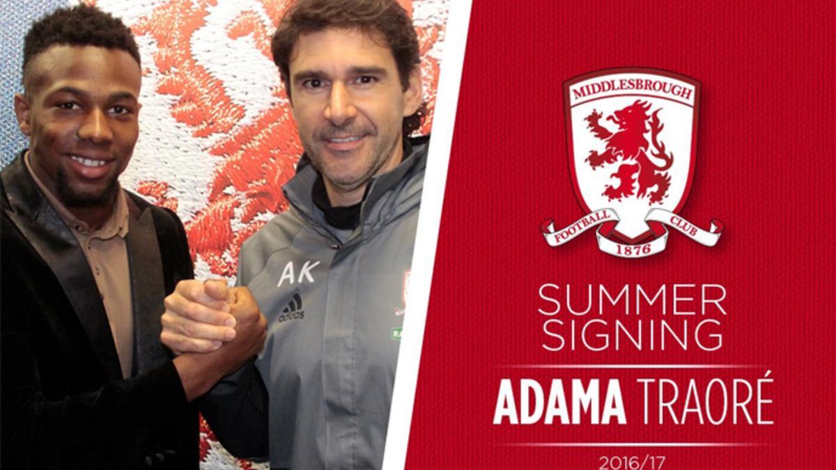 Karanka ha dado la bienvenida este miércoles a Adama al Boro