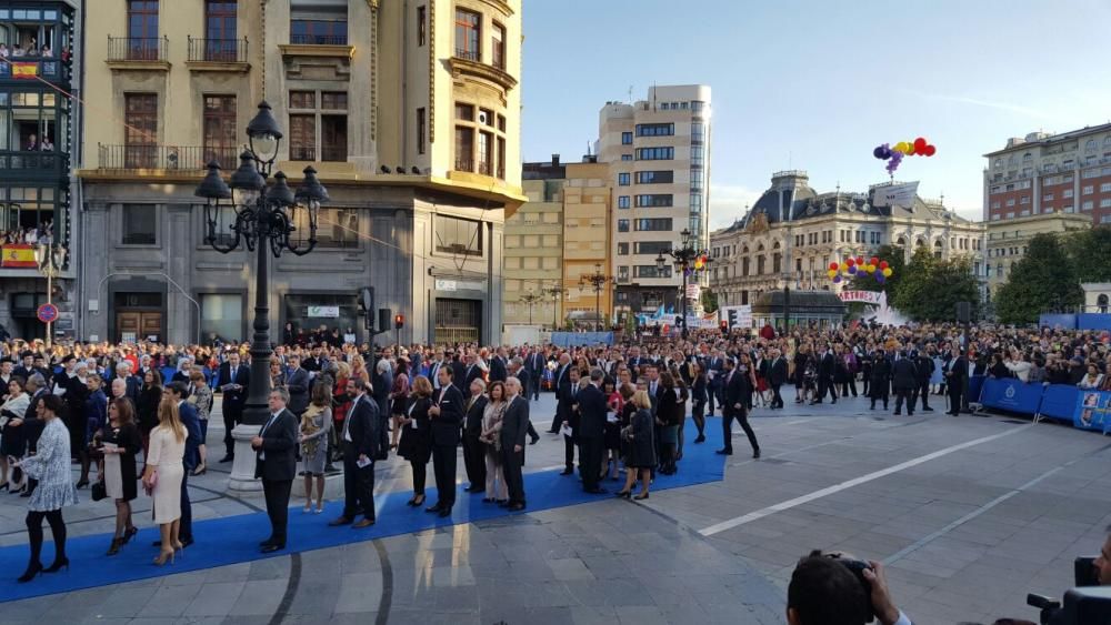 La alfombra azul de los premios "Princesa de Asturias" 2016