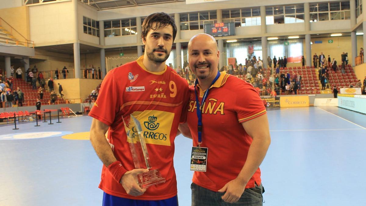 Raúl Entrerrios, junto a José Antonio Ariza