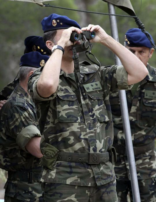 El Príncipe Felipe asiste a unas maniobras militares en Tibi (18/11/2011)