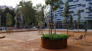 Imagen virtual de un cruce pacificado en el distrito de Sant Martí