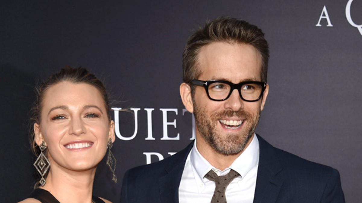 Blake Lively y Ryan Reynolds en el estreno de 'A Quiet Place'