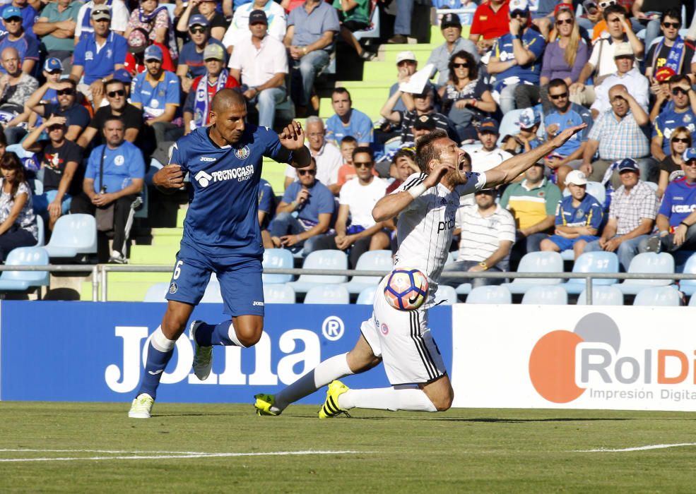 El partido entre el Getafe y el Real Oviedo, en imágenes