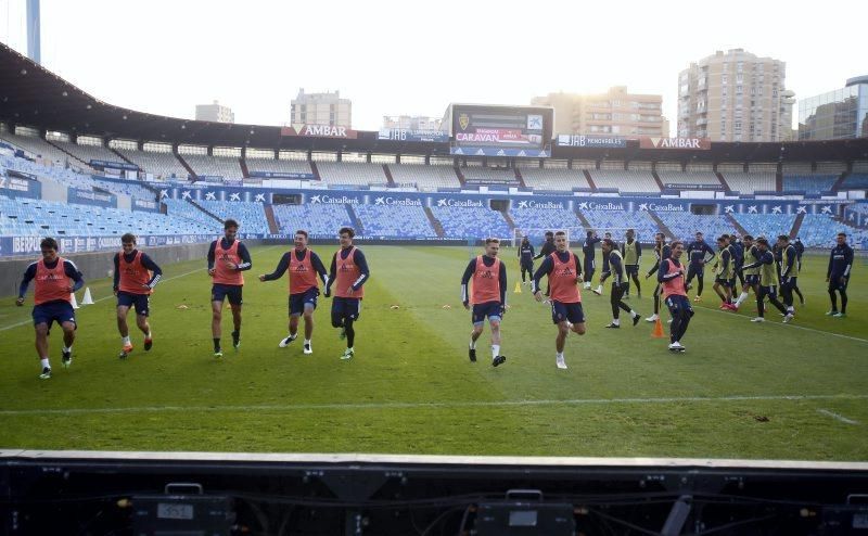 Entrenamiento del Real Zaragoza, 24 de noviembre