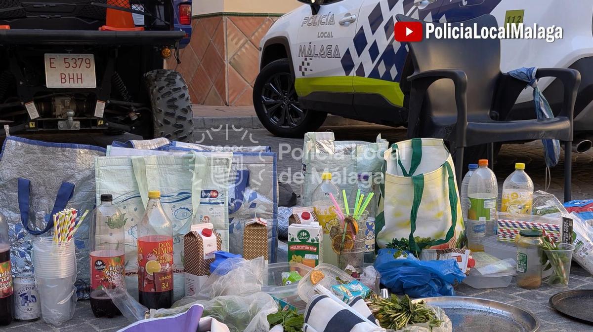Denunciadas siete personas por venta ilegal y ocupación de espacio público en la playa de La Malagueta